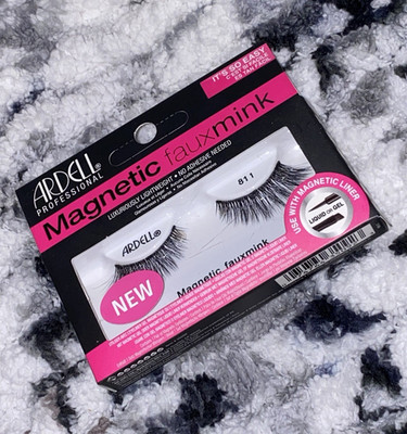 Ardell Magnetic Faux Mink 811 Black Natural Long Lightweight Magnetic Eyelashes