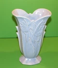 Vintage 1940's McCoy Butterfly blue Periwinkle Vase