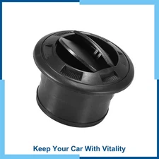 Universal Pack(1) 75mm Universal Black Air Conditioning Warm Air Vent Deflector