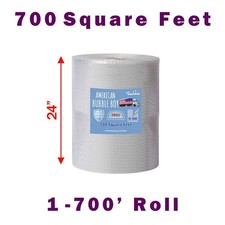 1 Roll of 24" Small 1/8 American Bubble Boy Wrap - 700 Square feet