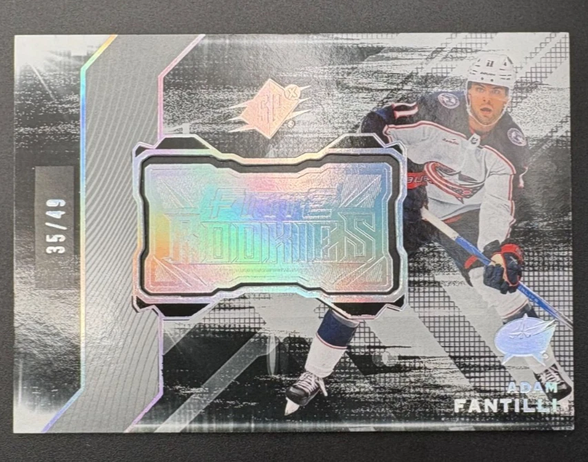 2023-24 Upper Deck SPx ADAM FANTILLI Rookie Finite /49 Silver Spectrum #F-20 - Image 3 of 3