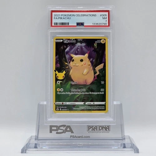 2021 Pokemon Celebrations #005 Full Art Pikachu PSA 7