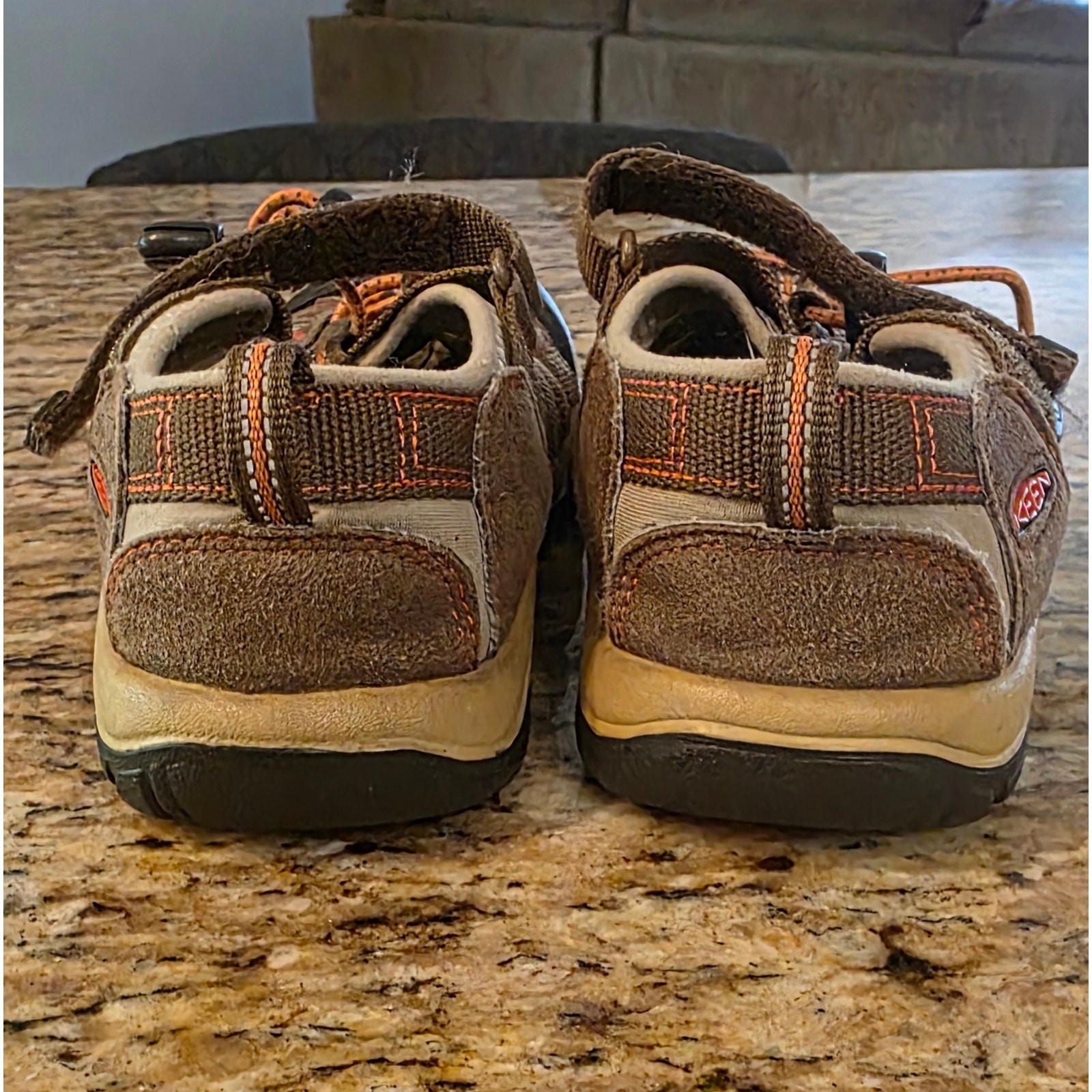 Sandali sportivi KEEN giovani bambini taglia 3 escursionismo outdoor impermeabili marrone arancione