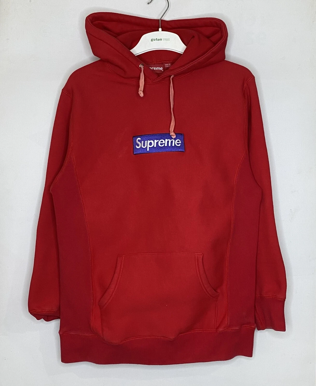 SWEATSHIRT À CAPUCHE BOGO LOGO SUPREME BOX FW17 ROUGE TAILLE M