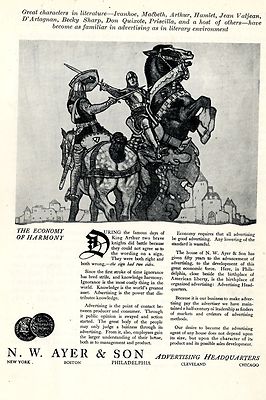 N.W.Ayer & Son New York * Advertising Headquarters* American Ad. in the thirties
