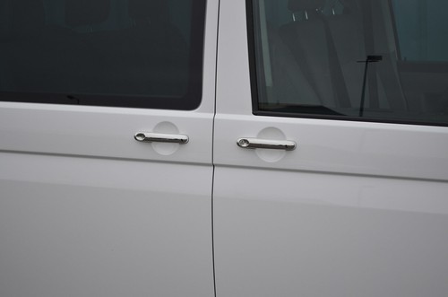 Chrome Thin Accent Door Handle Covers Trim To Fit Volkswagen Caravelle (2016 - Picture 3 of 3