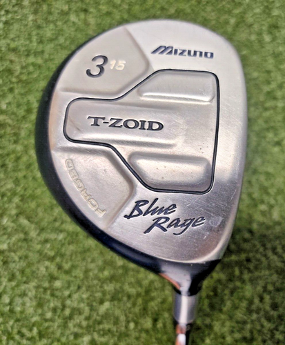 Mizuno T-Zoid Blue Rage 3 Wood / Stiff Steel/Graphite ~43" / NEW GRIP / jd7809