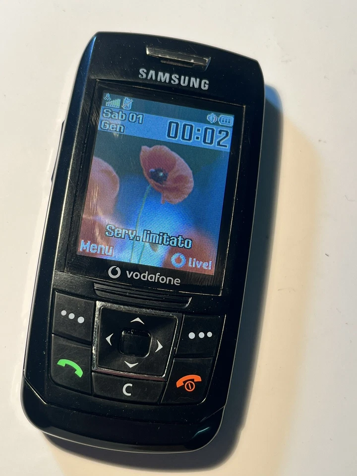 SAMSUNG SGH-E250V  Black FUNZIONANTE Perfetto Batteria Originale - Immagine 4 di 4