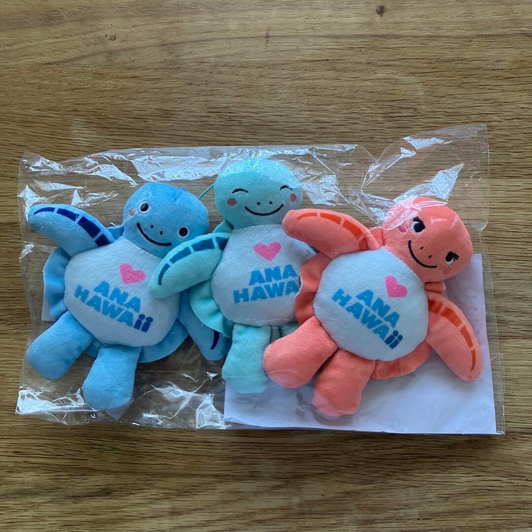 ANA FLYING HONU Plush Mascot Toy 3 Types Set From Japan used | eBay