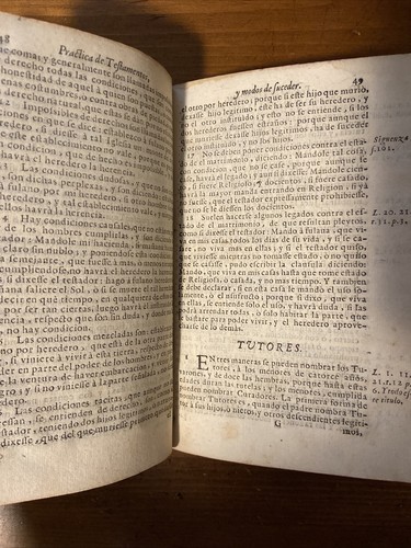 1755 Practica de Testamentos Y Modos De Suceder - Picture 6 of 9