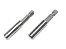 New 2pc 2 1/4 " 60mm Magnetic Bit Holder Set Extension 1/4" Hex * US SHIPPER *