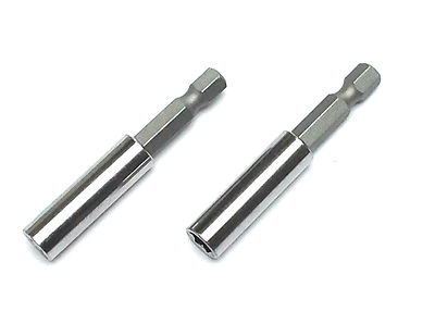 New 2pc 2 1/4 '' 60mm Magnetic Bit Holder Set Extension 1/4'' Hex * US SHIPPER *