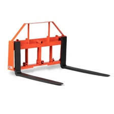 Titan UA USA Made Orange Pallet Fork Frame Attachment, 48” Fork Blades