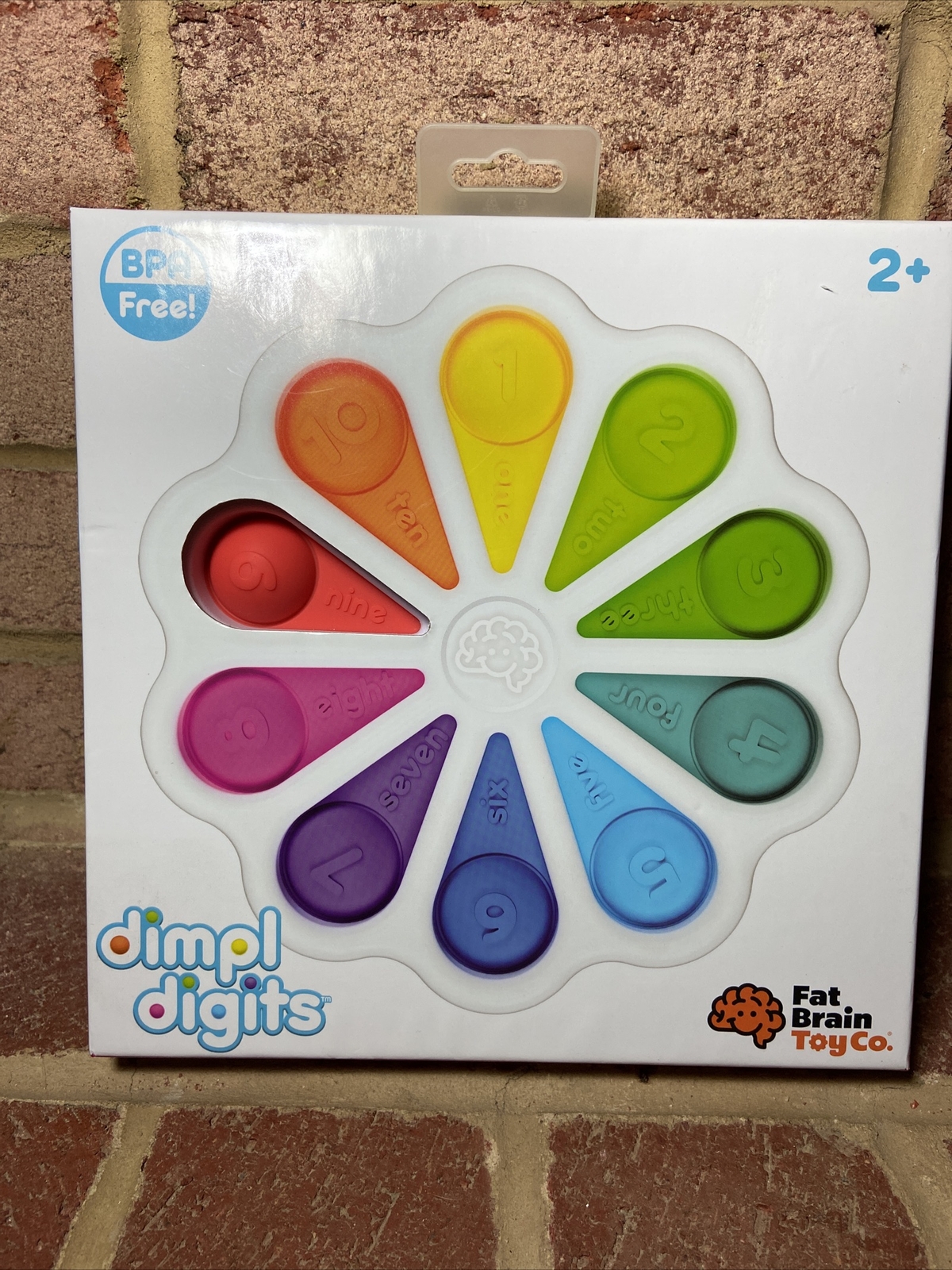 Dimpl Digits In Store NEW Fat Brain Toys Dimpl Digits Touch Pop Learn Textures Colors Numbers ...