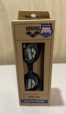 Arena Air Soft Swimming Goggle Smoked-Black One Size Extra Light Fit. New