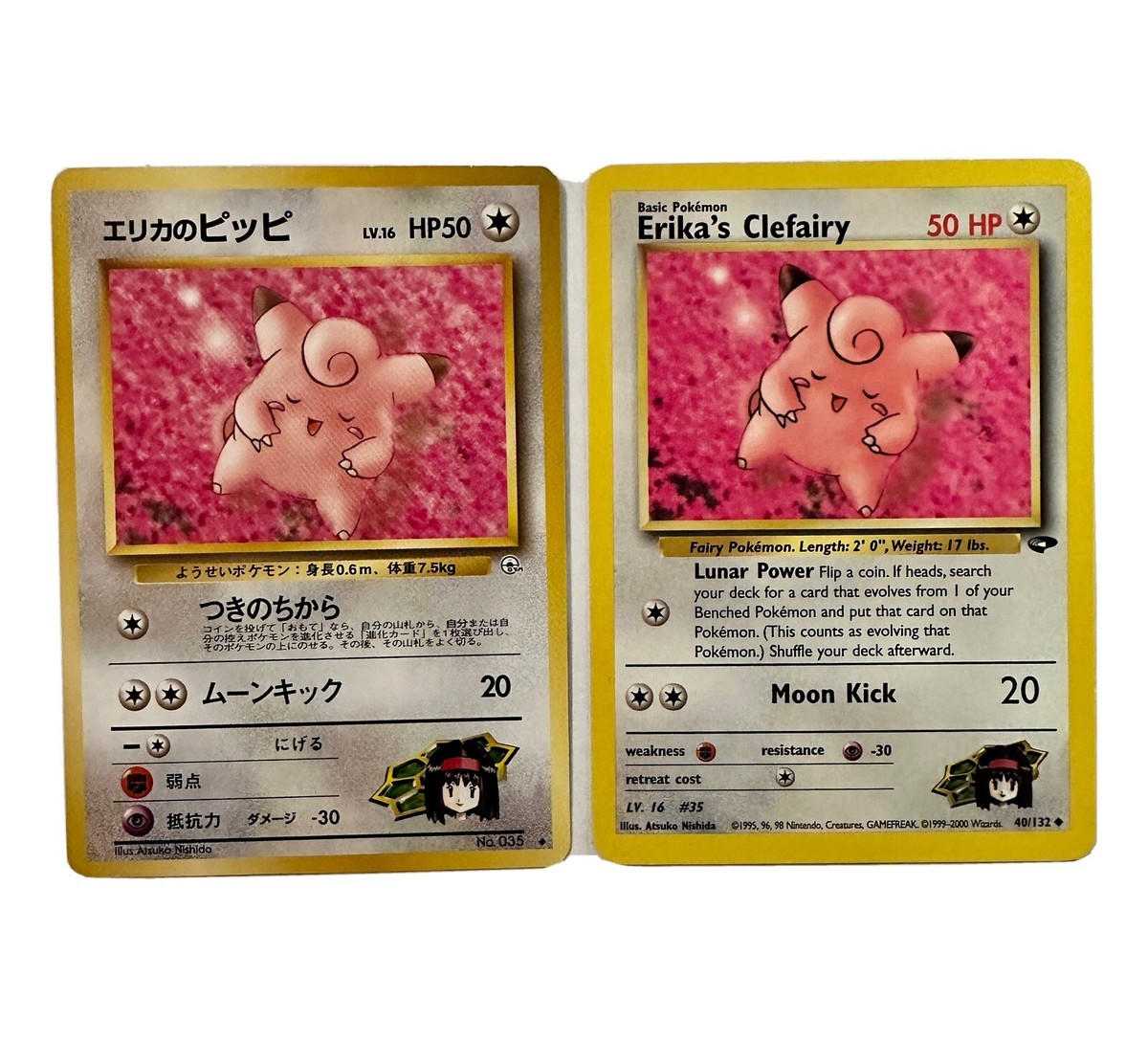 Pokémon WOTC | Erika's Clefairy | Japanese Gym Ch. No. 035