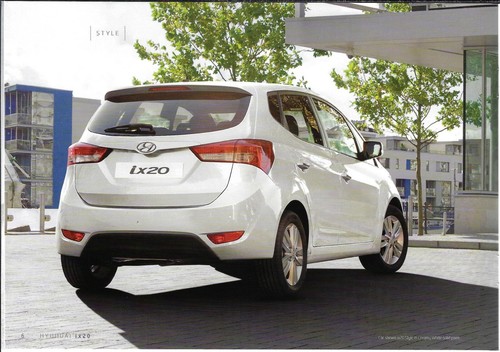 Hyundai ix20 2012-2014 UK Market Sales Brochure Classic, Active & Style - Picture 2 of 3