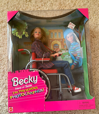 バービー　ベッキー　車椅子　1996年製　マテル　becky barbie Amazon.com: Barbie Becky Share a Smile Special Edition Doll (1996