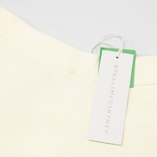 Stella McCartney NWD Compact Knit Pants Flare Hem Size 40 Pale Yellow Vanilla 