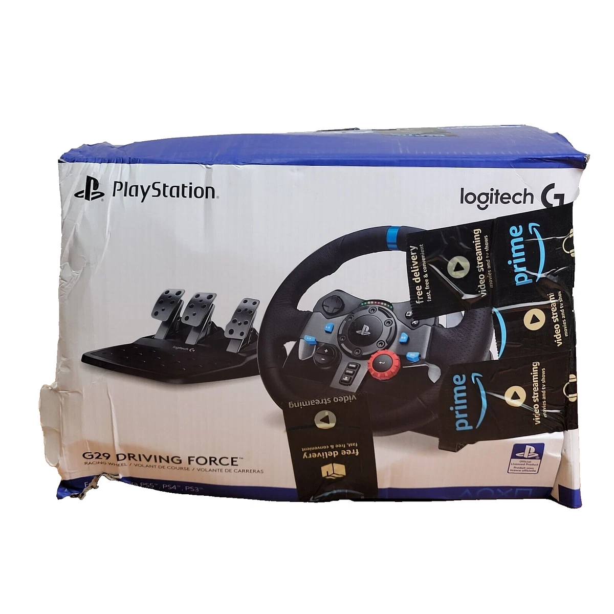 🏁Logitech Driving Force G29 Gaming Racing Wheel With Pedals For PS5 PS4  PS3🏁