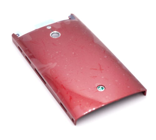 Original Sony Xperia P LT22i boîtier arrière couvercle de batterie couverture arrière rouge - Photo 1/4