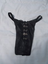 Genuine Leather G-String Panties Thong Underwear Biker Harley Rider Old Stock