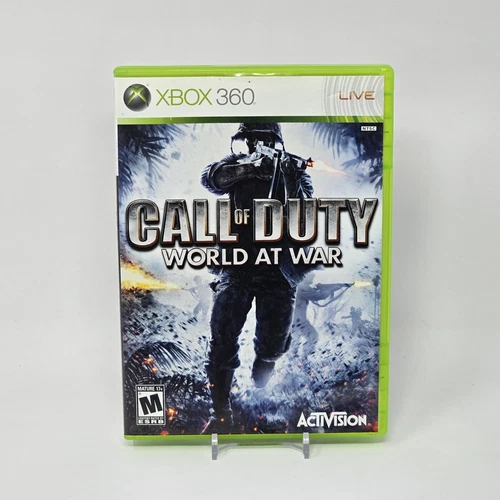 Call of Duty: World at War (Xbox 360) White Label CIB COMPLETE & TESTED