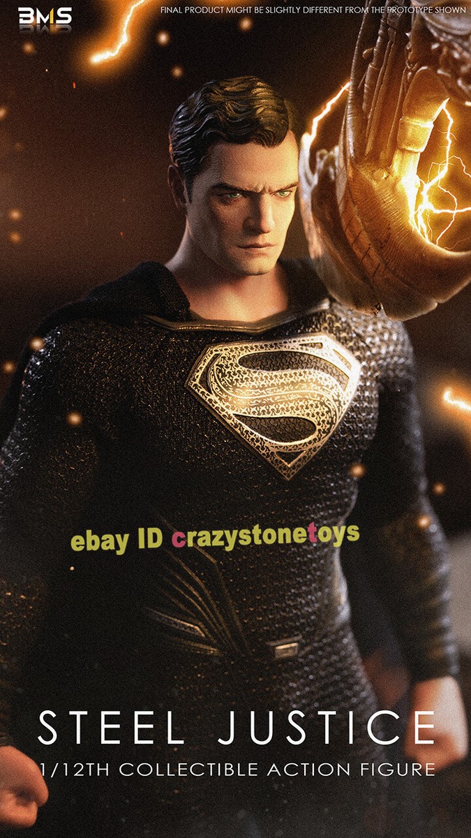 BMS Suntan Superman STEEL JUSTICE 1/12 Action Figure Doll Model IN