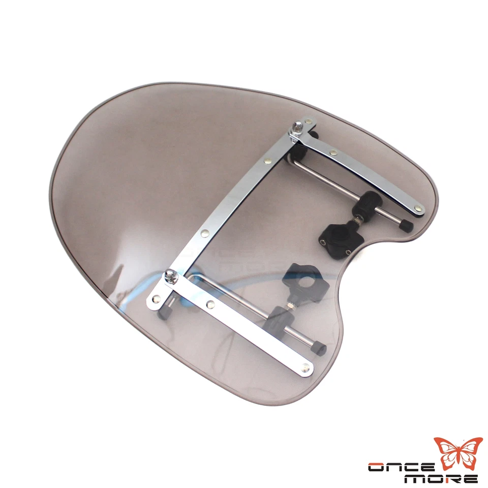 Parabrisas delantero de motocicleta para Harley Honda Kawasaki Yamaha Foto 4 de 4