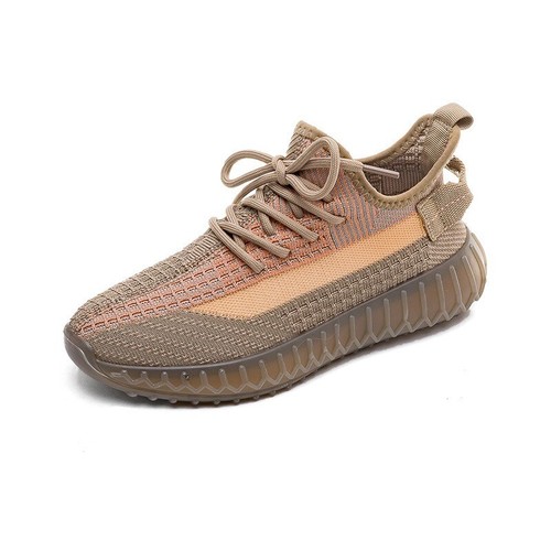 Couples popcorn flying woven sneakers lace-up fitness sneakers running shoes - Picture 6 of 37