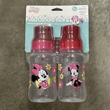 Disney Minnie Mouse "Sitting Pretty" 2-Pack Wide-neck Bottles 11 oz. - fuchsia
