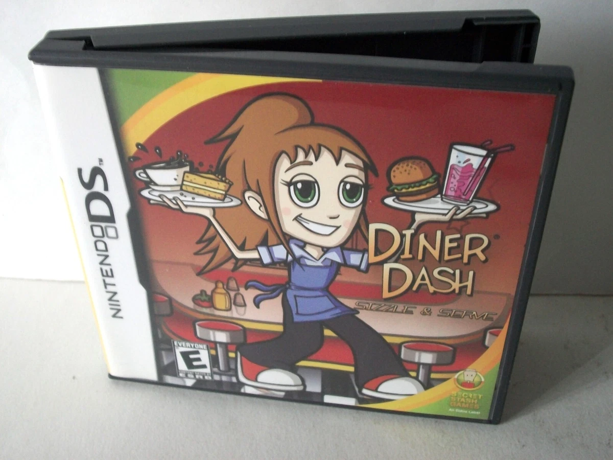 Diner Dash: Sizzle & Serve (Sony PSP, 2007) Game Case & Manual ONLY Cooking  food