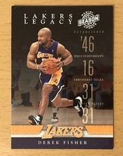 2009-10 PANINI SEASON UPDATE BASKETBALL LOS ANGELES LAKERS LEGACY DEREK FISHER