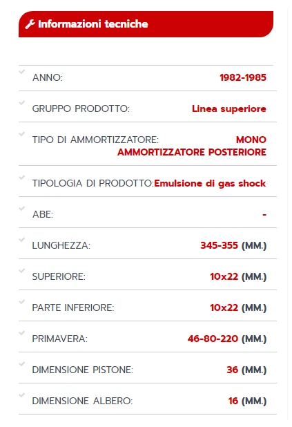 Ammortizzatore YSS Moto Top Line Gas Z per VENT DERAPAGE 50 2017 - 2024 - Immagine 3 di 3