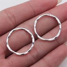 10 Irregular Ring Metal Connector Earring Findings Earrings Charm Jewelry Making