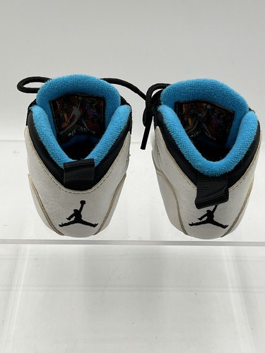 Nike Air Jordan Retro 10 X Crib Powder UNC Blue Sz 3C 487213-106 Infant Shoes - Picture 3 of 24