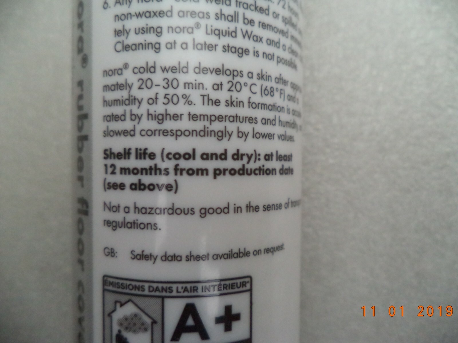 10oz/300ml Nora Cold Weld Stone Acoustic Flooring Adhesive p/n 57188 eBay
