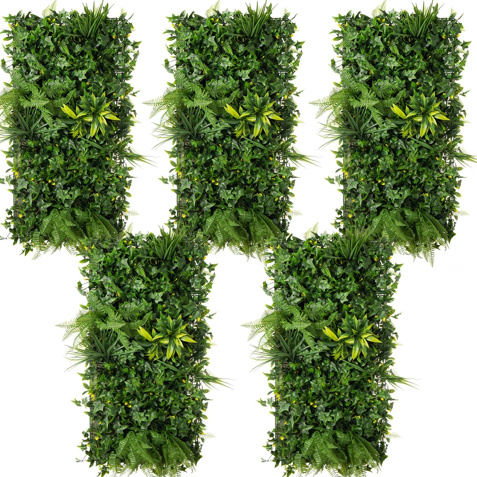 12/24PC 24x16 Artificial Boxwood Mat Wall Hedge Decor Privacy Fence Panels Grass - Image 4 of 4
