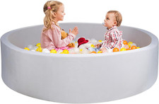 Large Foam Ball Pit for Toddlers - Soft Playpen for Indoor/Outdoor Fun