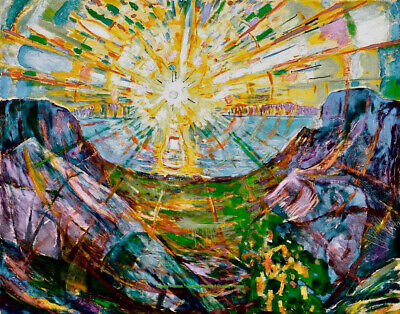 The Sun Painting by Edvard Munch Sun Wall Art Bright Posters -  Portugal