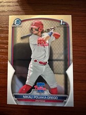 2023 Bowman Chrome Prospects #BCP-89 Nikau Pouaka-Grego - Phillies