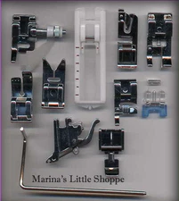 PRESSER FEET SET * HIGH SHANK KENMORE * BROTHER PQ1300 PQ1500 PE85 PC6500 ULT...