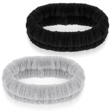 2Pcs Spa Headband, Head Bands Mens Hair Band Makeup Headband for Washing Face