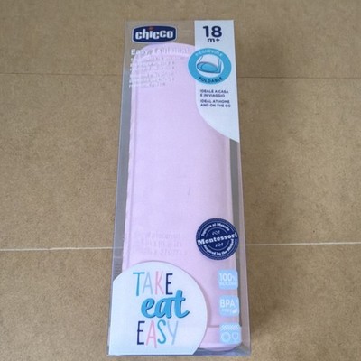 Chicco Easy Placemat Silicone Unisex Baby Feeding Plate Mat Pink