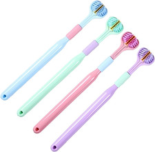 4 Pcs 3-Sided Toothbrush, Soft Bristle Toothbrush for Comprehensive Care