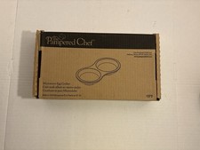 Pampered Chef Stoneware Microwave Double Egg Cooker #1372 Made In USA