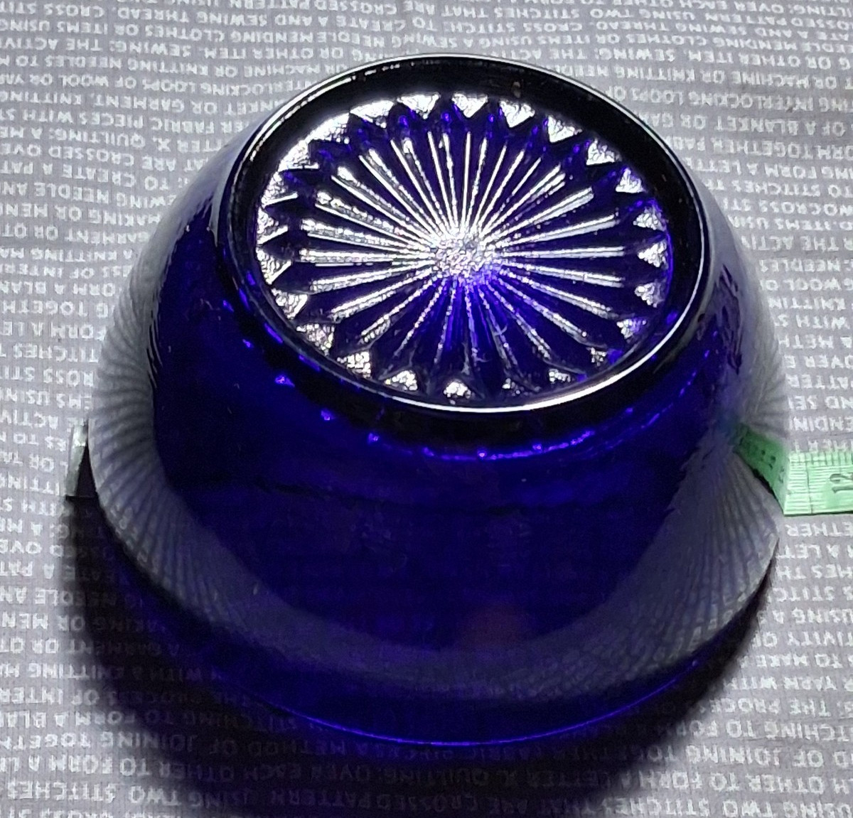 Cobalt Blue Glass Pot Insert Replacement Protective Glass Bowl Dish Trinket Marm image 4