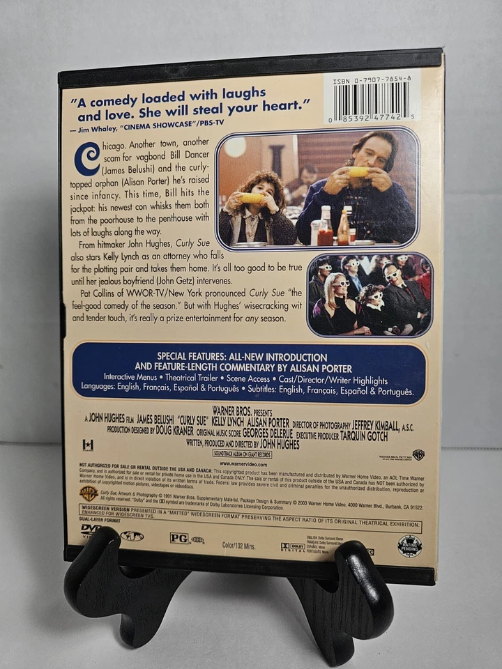 Curly Sue (DVD, 1991) Snap Case John Hughes James Belushi - Image 2 of 4