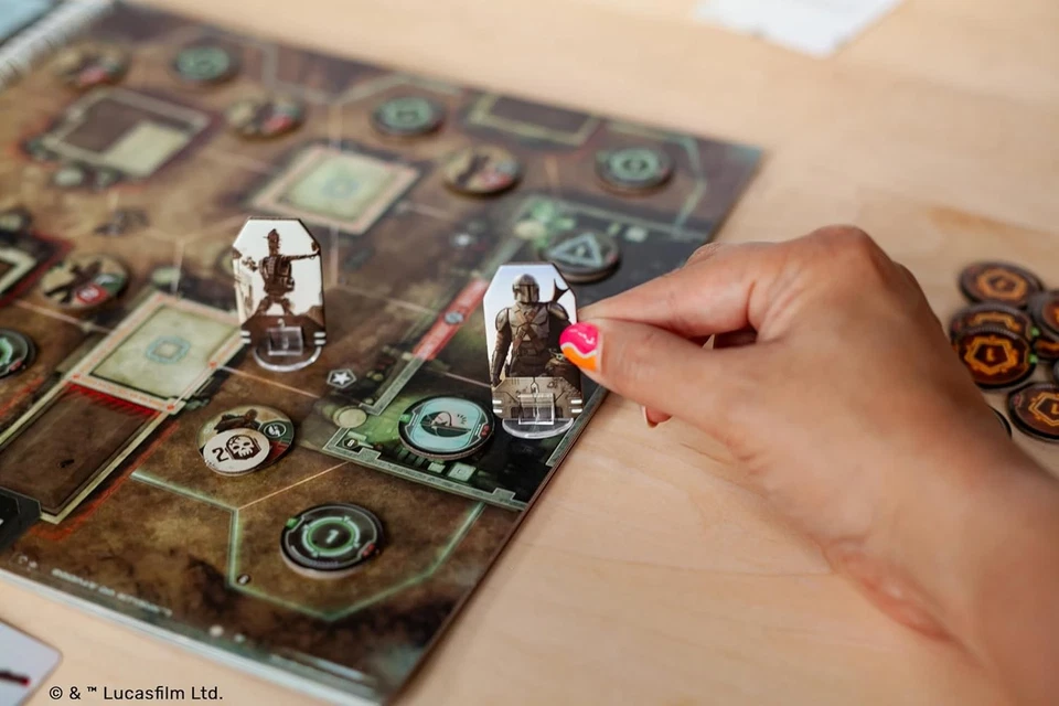 Unexpected Games   Star Wars The Mandalorian Adventures   Cooperative Board Game - Image 4 of 4