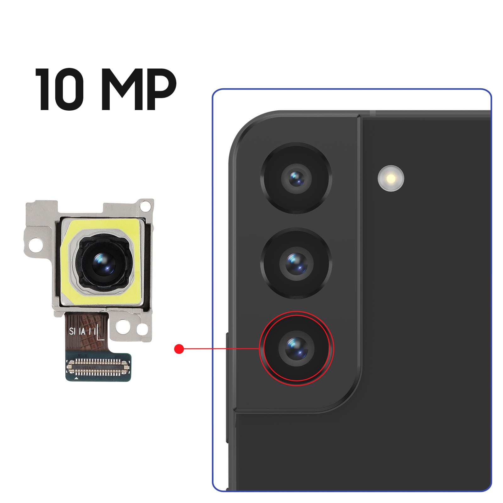 Zoom optique 3x authentique avec ce module téléobjectif 10MP pour Galaxy S22 - 3